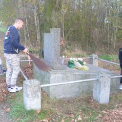 Porządkowanie cmetarza 
